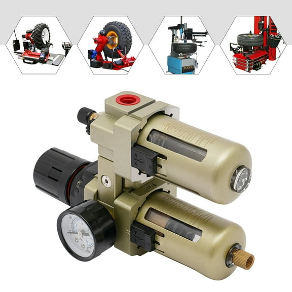 Miumaeov 3/8" Air Pressure Compressor Oil Lubricator Water Separator Trap Filter Regulator Tire Changer Machine Parts