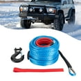 thumbnail image 1 of Miumaeov 3/8" x 100' Synthetic Winch Rope with Hook Winch Cable with Protective Sleeve Car Tow Recovery Cable for 4WD Off-Road Vehicle Truck ATV UTV SUV 23,809 LBS Breaking Strength, 1 of 12