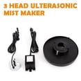 thumbnail image 1 of Miumaeov 3-Head Ultrasonic Mist Maker Fogger AC 36V 60W Air Humidifier Hydroponics Water Fountain Pond Fog Machine 900ml/h, 1 of 10
