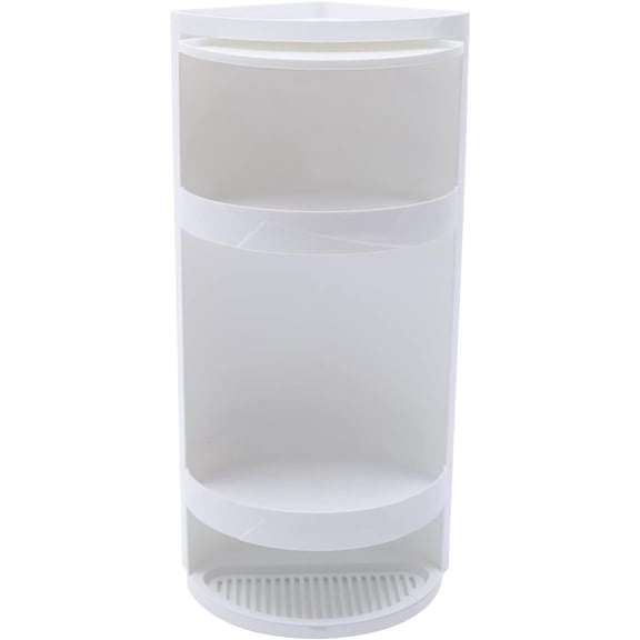 Miumaeov 3 Tier Corner Shelf Stand, Cosmetic Skincare Organizer for Bathroom & Vanity, Tabletop Storage Rack Cabinet for Small Space, Waterproof Stand