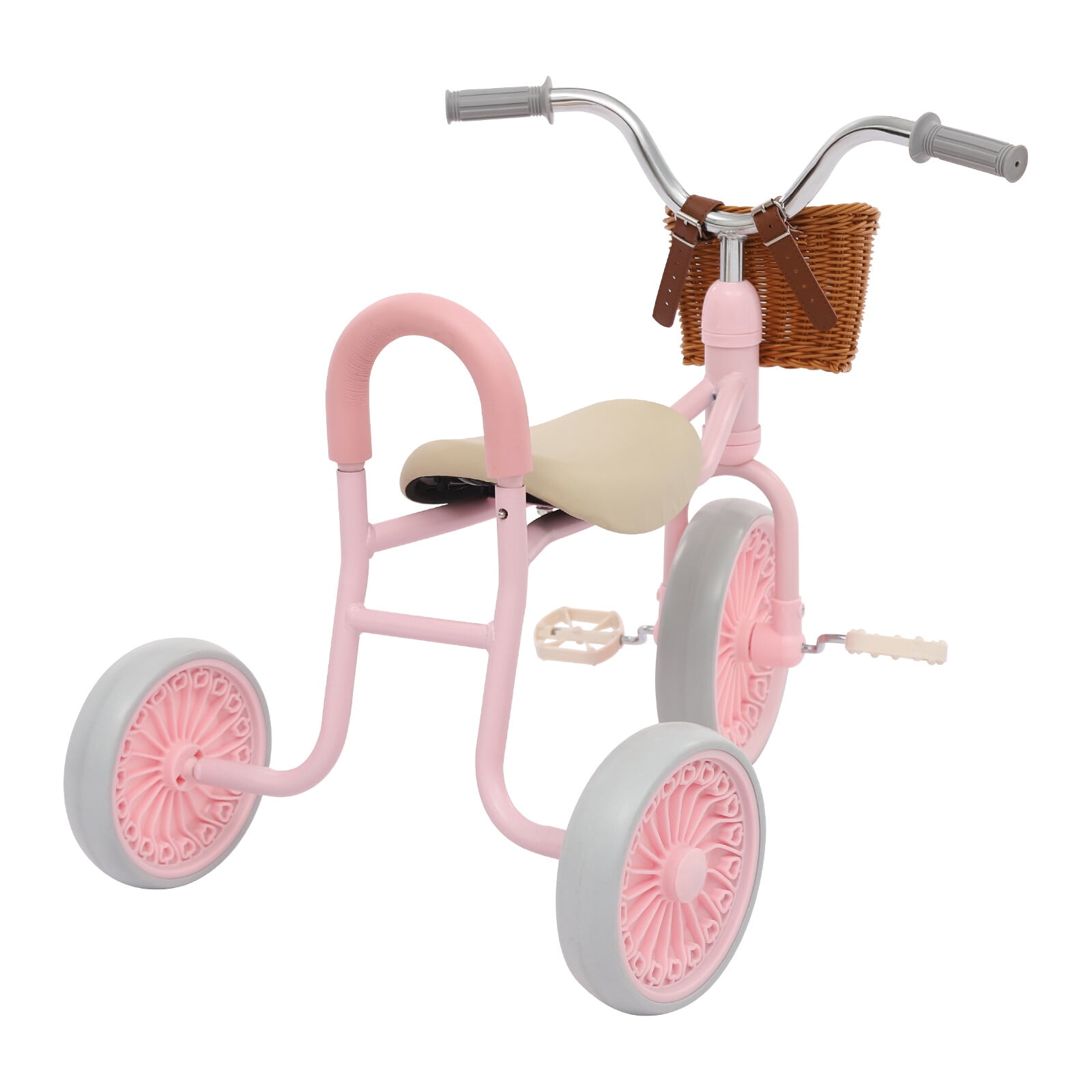 Miumaeov 3-Wheel Children Bricyle Tricycle Kids Trike w/ Seat BackrestKids Trike For 2-6 Years Old