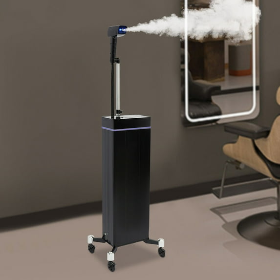Miumaeov 3 in 1 Nano Hair Steamer Standing Hair Color Processor SPA Steamer Black