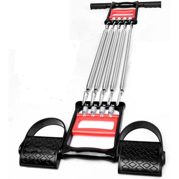 Miumaeov 3-in-1 Spring Chest Expander, Chest Workout Equipment with 5 Springs, Freely Disassembled for Muscle Expansion, Arm Strength Training