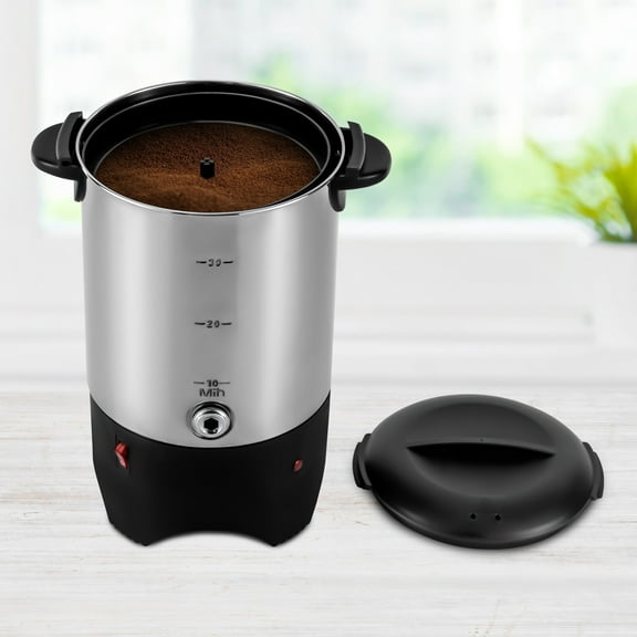 Miumaeov 30-Cup Commercial Coffee Maker Machine Tea Urn Hot Water Boiler Beverage Dispenser Stainless Steel 5.2L