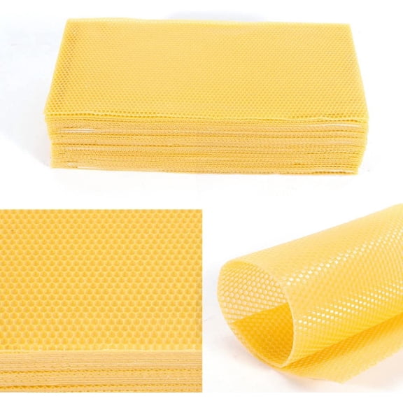 Miumaeov 30 Pcs Honeycomb Wax Frames Beekeeping Equipment Foundation Honey Bee Hive Tool