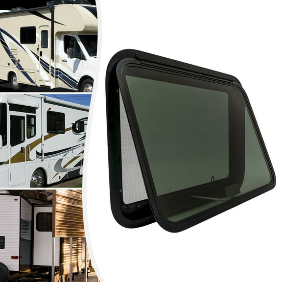Miumaeov 30"W x 22"H Caravan Venting Window RV Emergency Push Out Window Trailer Exit Window Rectangular 90