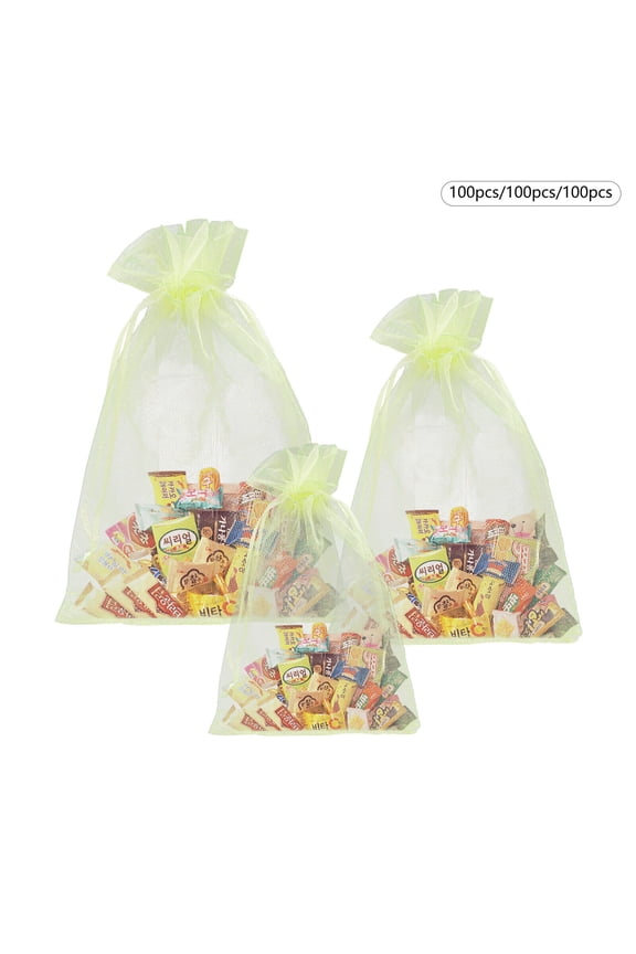 300* Fruit Netting Bags Garden Netting Bags W/Drawstring Fruit Protection Bags Storage Bags 3 Sizes