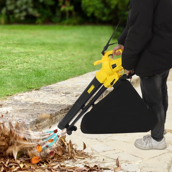 Miumaeov 3000W Electric Leaf Blower 2-in-1 Yard VacuumLeaf Mulcher with 35L Leaf Collection Bag