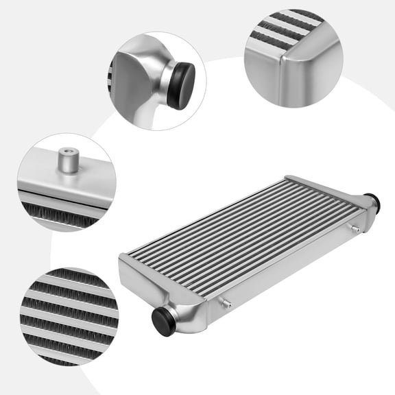 Miumaeov 31X12X3 2.5inch I/O Universal Intercooler For Toyota Acura BWM Audi Honda Mazda