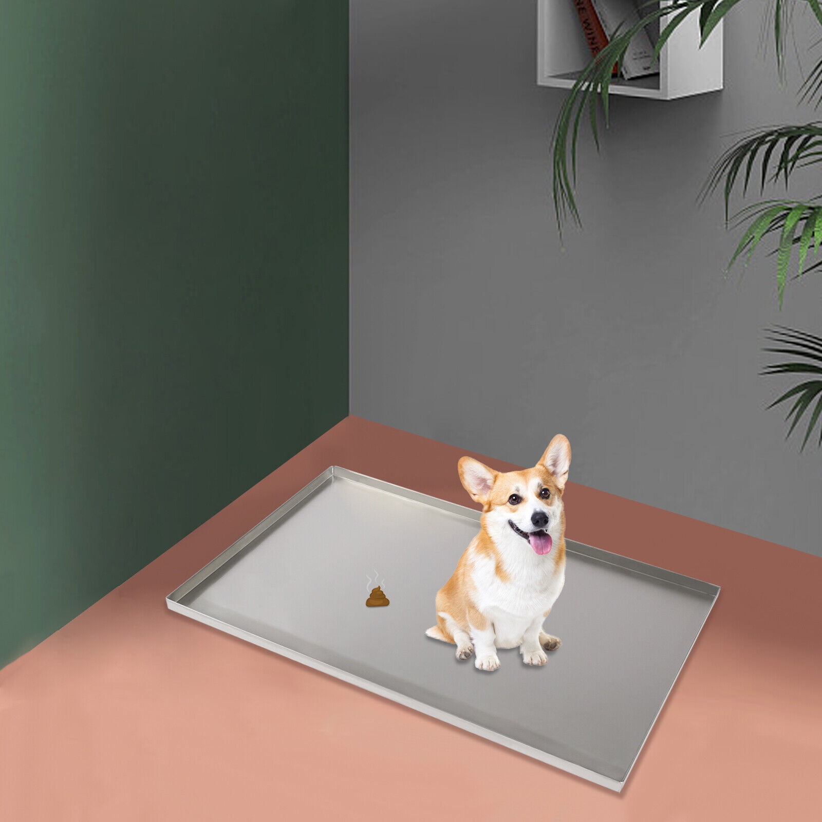 Miumaeov 35'' Stainless Steel Replacement Tray for Dog Crate Pet Kennel