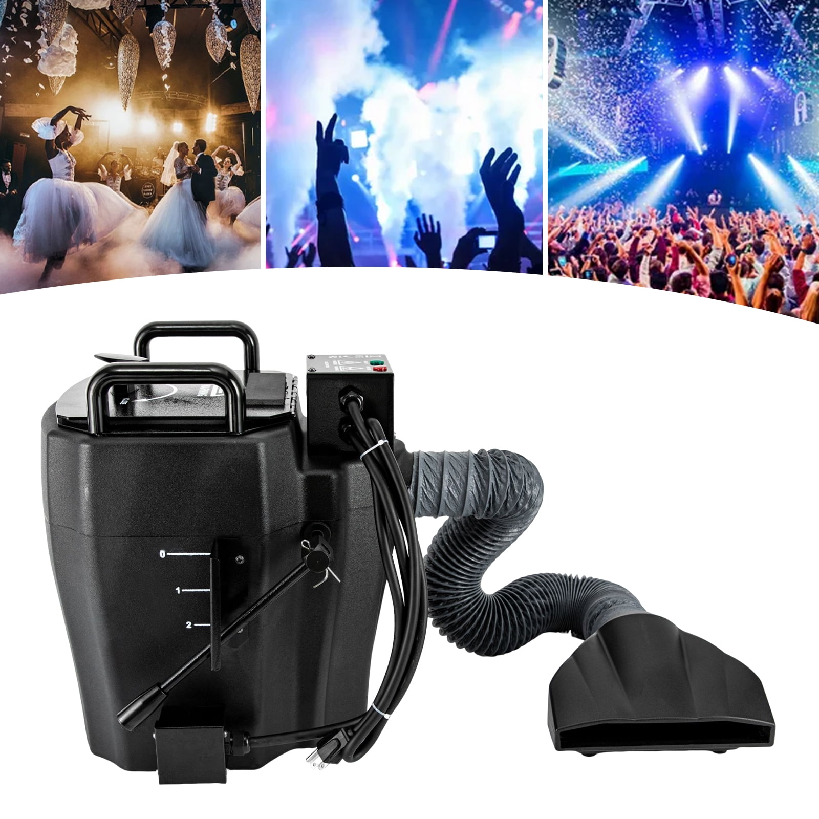Miumaeov 3500W CO2 Jet DMX Machine Manual Control Jet Smoke Machine for Wedding Halloween Party Stage Effect