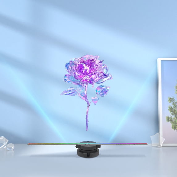 Miumaeov 3D LED Hologram Fan 16.5in 1080P Holographic Fan Projector with Remote Control & Memory Card
