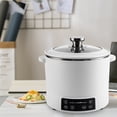 thumbnail image 1 of Miumaeov 3L Premium Smart Lifting Electric Hot Pot, Multi-functional Stainless Steel Hot Pot, Low Sugar Cooker Steamer with Measuring Cup Auto Power Off (White), 1 of 13