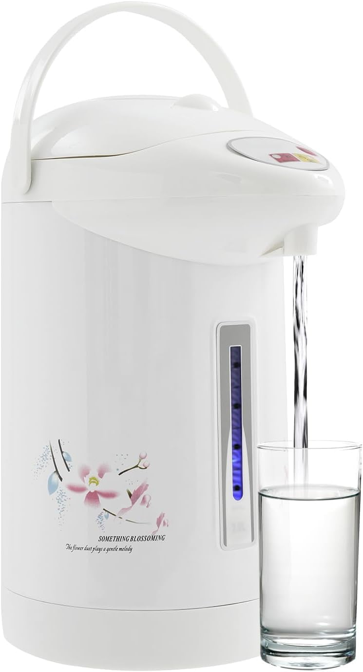 Miumaeov 3L Tabletop Electric Kettle with Triple Dispensing, 750W Fast Heating Hot Water Boiler, 304 Stainless Steel Pot for Home Office