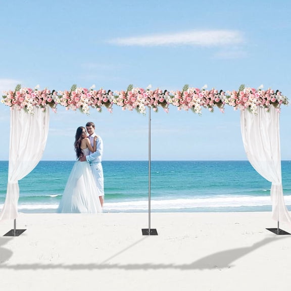 Miumaeov 3mx6m Adjustable Backdrop Stand Wedding Party Backdrop Stand Pipe Kit