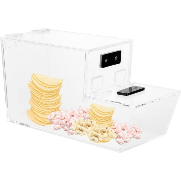 Miumaeov 4.5L/1.1Gal Acrylic Candy Bin Candy Dispenser Box Snacks Storage Case Portable Clear