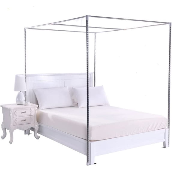 Miumaeov 4 Corner Mosquito Net Support Mosquito Net Cover Support Bracket Bedroom 1.5*2*2m