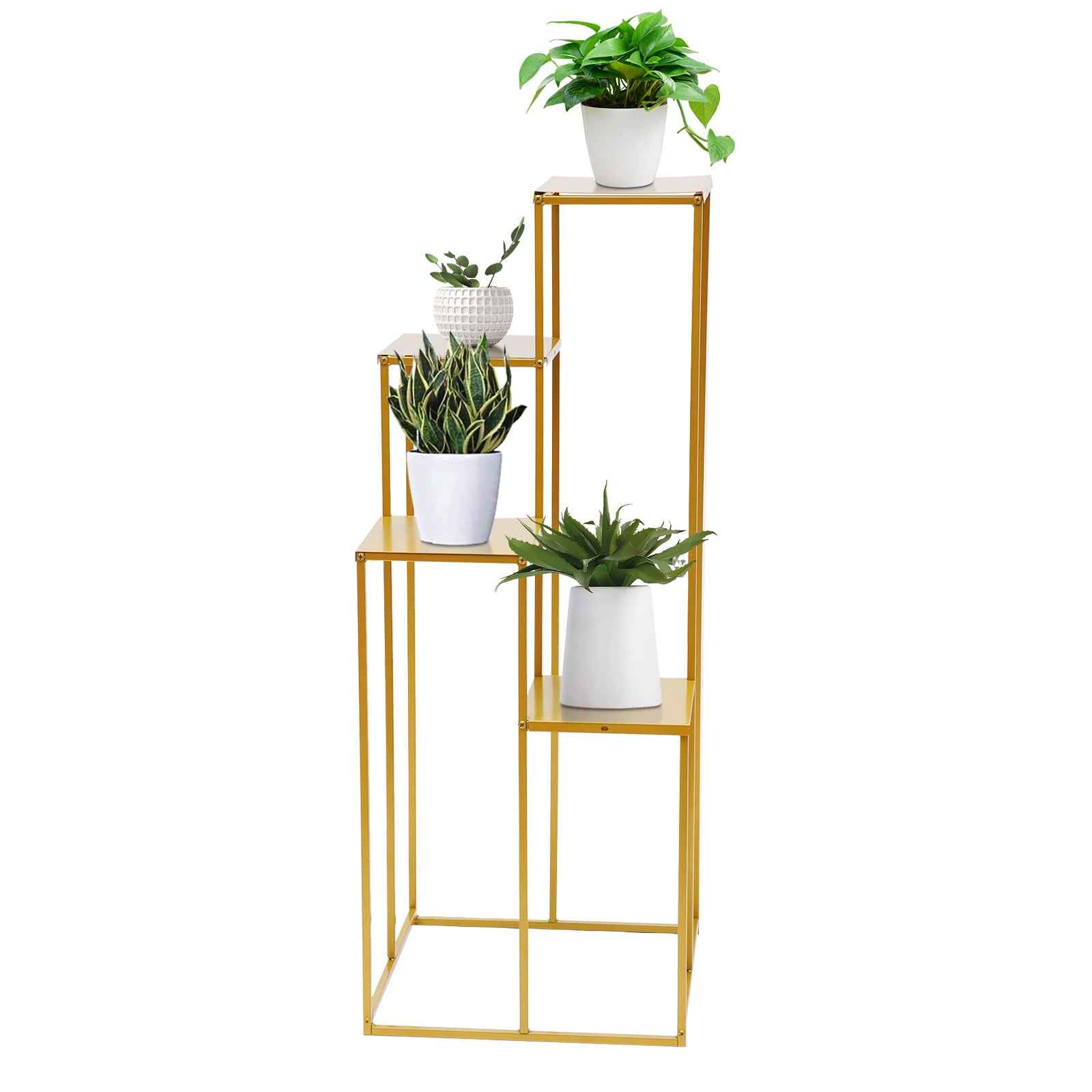 Matalic Stand Miumaeov 4-Layer Geometric Metal Stands Wedding Deco Free Standing Rack ...