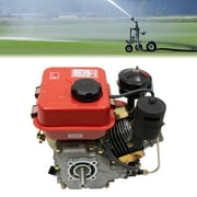 Miumaeov 4 Stroke 3HP Single Cylinder Diesel Engine 2.2KW 196CC Oblique Horizontal Multi-Purpose Motor Manual Recoil Start Forced Air Cooled Generator for Agricultural & Marine