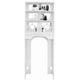 thumbnail image 1 of Miumaeov 4 Tier Over The Toilet Storage Cabinet,Bathroom Cabinet Washing Machin Cabinet forTissues,Cosmetics,Lotions,Shampoos, 1 of 5