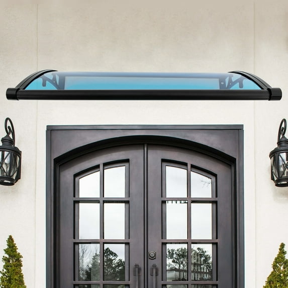 Miumaeov 40" x 24" Patio Awning Canopy Outdoor Window Door Overhang Rain Snow Protection