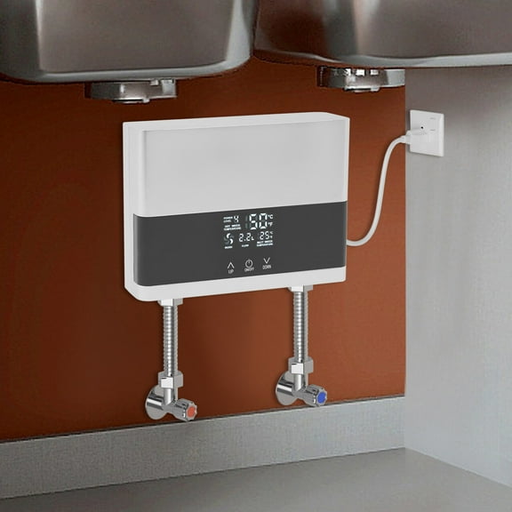 Miumaeov 4000W Electric Tankless Water Heater Constant Temperature On-Demand Instant Hot Water Heater with Remote Control 4000W 110V