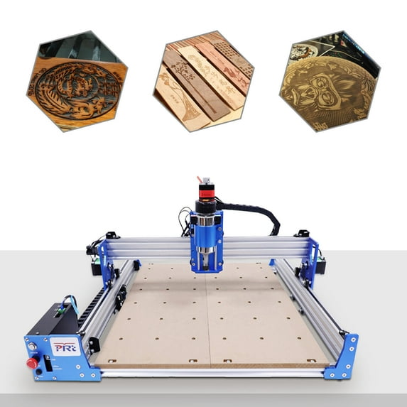 Miumaeov 4040 3-Axis CNC Router Machine Kit 75W GRBL Control Pre-assembly Aluminum Milling Cutting Engraving Machine for Wood Metal Acrylic MDF Carving