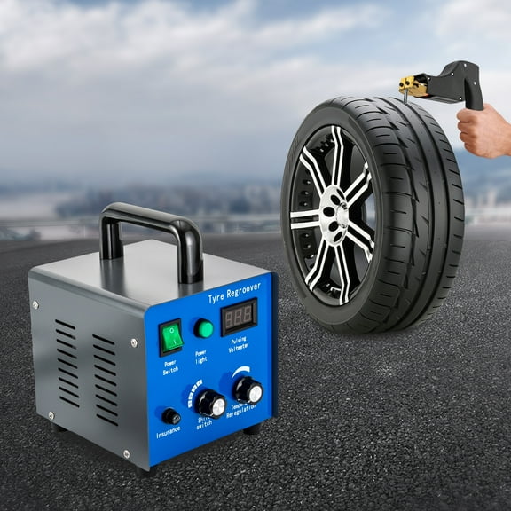 Miumaeov 450W Tire Groover Machine Manual Grooving Cutter Truck Car Rubber Tire Regroover for Racing Truck Motorcycle Go-Kart ATV Tires