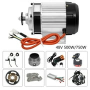 Miumaeov 48V Electric Brushless DC Motor Kit 500W Electric Brushless Geared Motor DIY Kit Bicycle Conversion kit Motor Controller for Electric 3-Wheels Tricycle E-Bike
