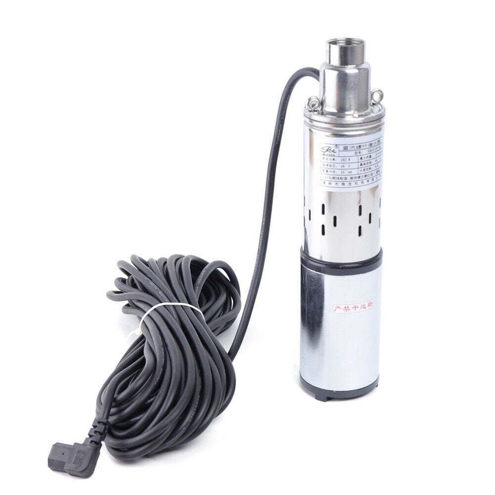 Miumaeov 48V Stainless Steel Submersible Solar Deep Well Water Pump for Farm Garden Watering