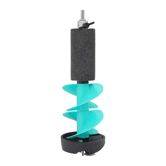 Miumaeov 49cm Ice Drill Auger with Spiral Blade Portable Ice Auger Drill Bit Ice Fishing Auger Replacement Part (Blue)