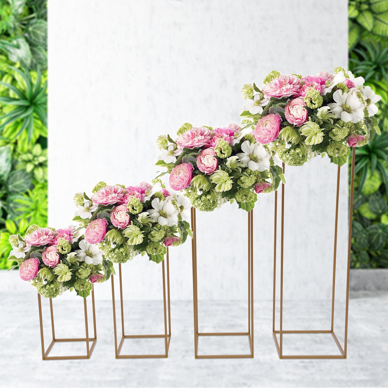 4 Pcs 23.6''Metal Flower Stands for Wedding Table Party Centerpi 並行輸入品 VEVOR 4PCS Gold Metal Column Wedding Flower Stand, 23.6inch ⁄60cm