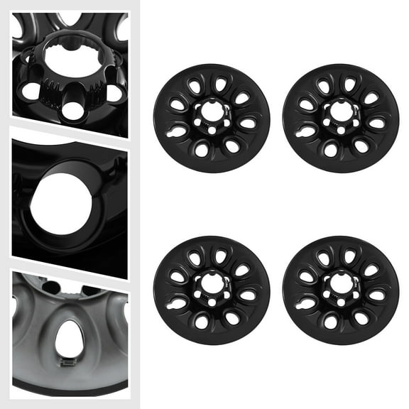 Miumaeov 4Pcs 17 Inch For Chevrolet/GMC Wheel Skins Rim Covers Center Hub Cap 2005-2014