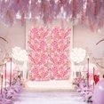 thumbnail image 1 of Miumaeov 4Pcs Artificial Flowers Wall Champagne and Pink Romantic Flower Wall for Background Decoration Silk Hydrangea Roses Hanging Wall Silk Flower Panels Wedding Photography Venue Main Road Decor, 1 of 7