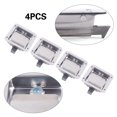 thumbnail image 1 of Miumaeov 4pcs Stainless Paddle Door Lock Latch Handle Camper RV Truck Tool Box Latch with 2 Keys, 1 of 13