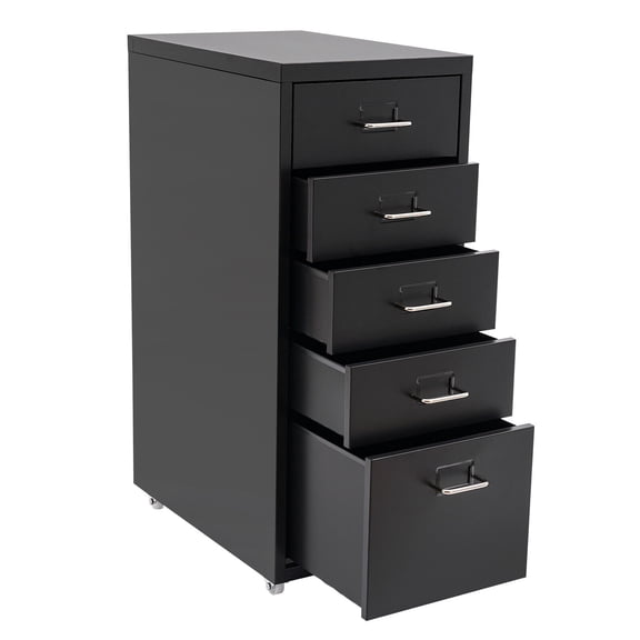 Miumaeov 5 Drawers Storage Cabinet Free Standing Metal Drawers Organizer For Home Office