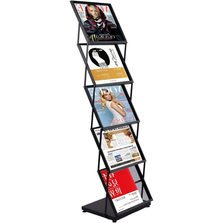 ON SALE online Vintage Magazine Rack, Folding Newspaper Rack, Newspapers Stand, Magazine Stand