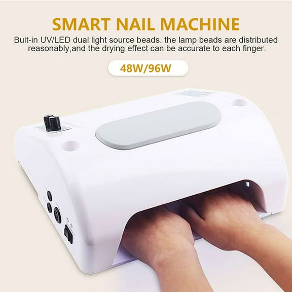 Miumaeov 5 in 1 Manicure Nail Lamp LED Dryer Nail Drill Dust Cleaner 30000Rpm