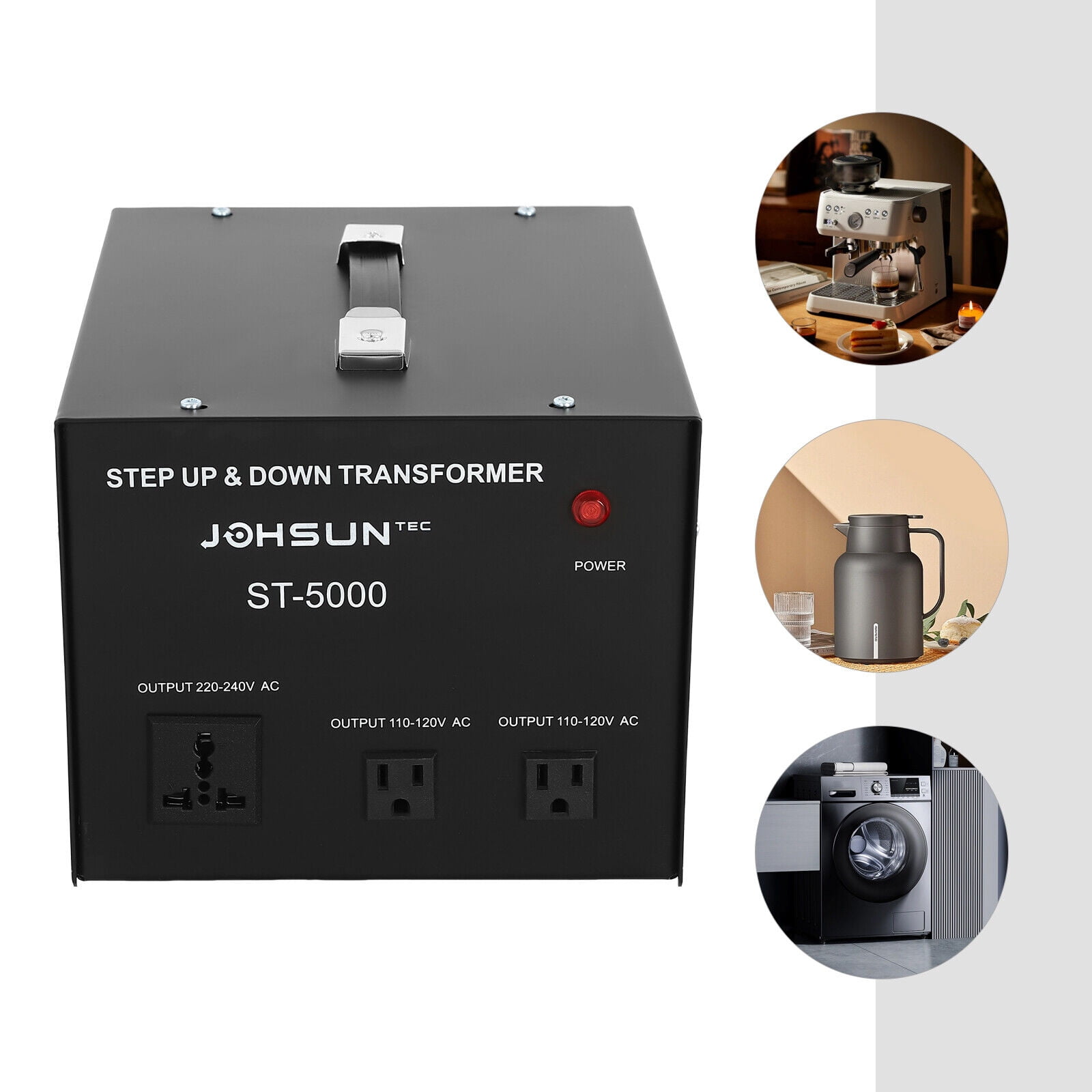 Miumaeov 5000W Step Up/Down Power Voltage Converter Transformer 110V-220V / 220V-240V