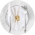 thumbnail image 1 of Miumaeov 50PCS Clear Charger Plates Bulk,12.99Inch Stackable Plastic Round Dinner Plate,Decorative Charger Service for Home Birthday Wedding Party Events Table Decor, 1 of 13