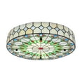 thumbnail image 1 of Miumaeov 50cm Vintage Tiffany Style Ceiling Light Flush Mount Pendant Lamp Stained Glass Chandelier, 1 of 18
