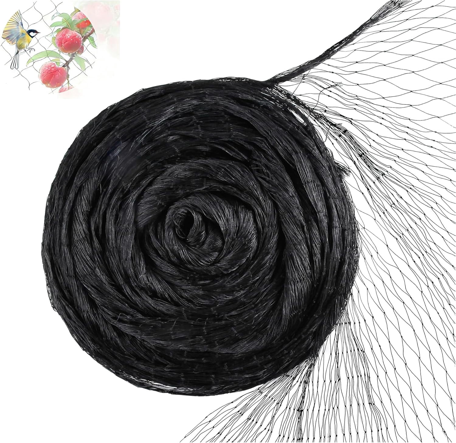 Miumaeov 50x100ft Garden Bird Netting,Heavy Duty Reusable Garden Fence Net Protect Vegetable Plants Fruit Tree Chicken Coop from Birds and Other Animals