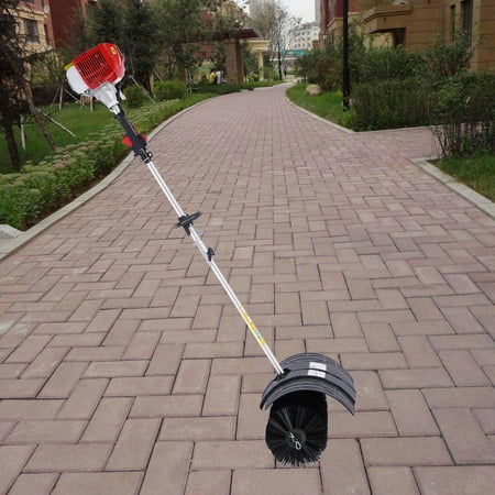 Miumaeov 52CC GAS POWER HANDHELD CLEANING SWEEPER BROOM DRIVEWAY TURF ARTIFICIAL GRASS