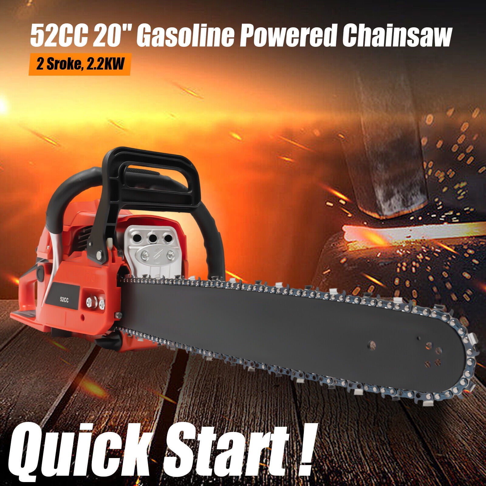 Miumaeov 52CC Gas Chainsaws 2 Stroke Chainsaw with 20
