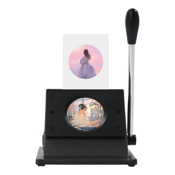 Miumaeov 58mm Graphic Special Button/Card/Badge Maker Manual Round Punch Die Cutter