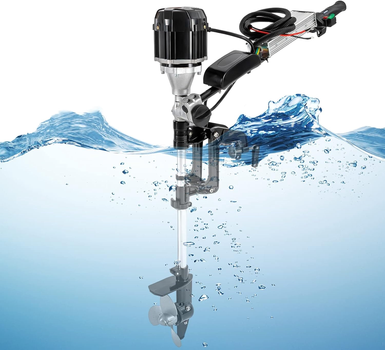 Miumaeov 48V 1000W Electric Boat Motor Engine, 5HP Electric Outboard ...