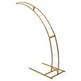 thumbnail image 1 of Miumaeov 6.5ft Metal Crescent Moon Arch Wedding Party Flower Backdrop Stand for Venue Decor, 1 of 16