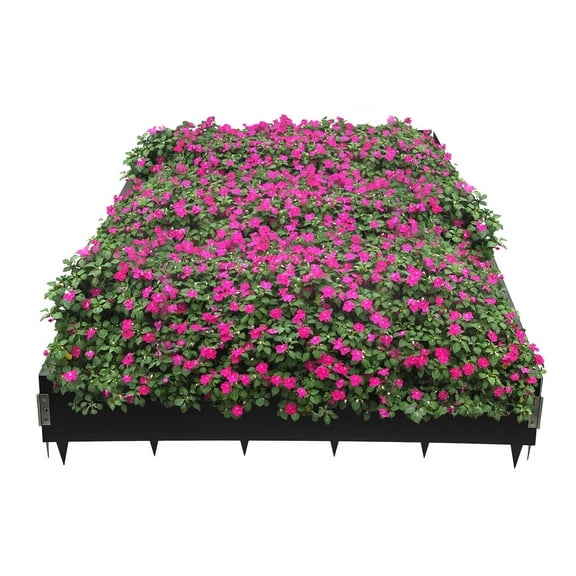 Miumaeov 6 Pack Steel Landscape Edging Lawn Outdoor Garden Barrier Bendable Edge Border 40'' L X 8.46" H