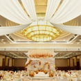 thumbnail image 1 of Miumaeov 6 Piece Ceiling Drapes Wedding Decoration Ceiling Drapery Wedding Arch Drapery Fabric Tulle Curtains, 1 of 10