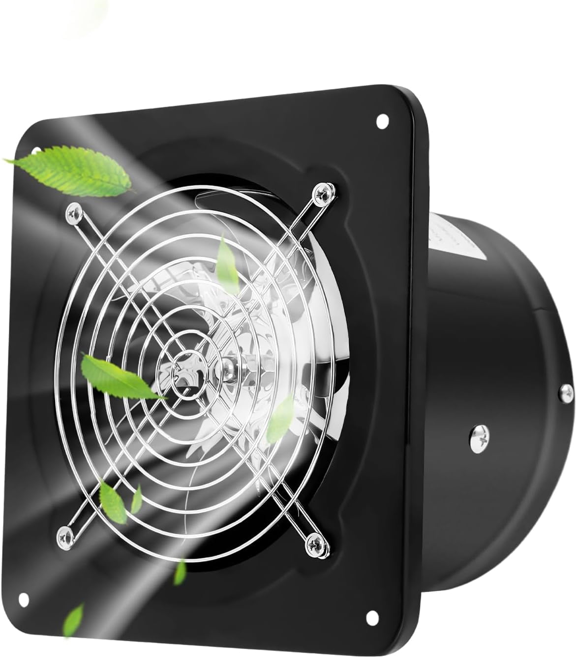 Miumaeov 6 inch Exhaust Fan, 308CFM Wall Mounted Vent Fans, Ventilation Blower for Ceiling Bathroom Attic Window Basement Ventilation Fan, 110V 40W 60Hz